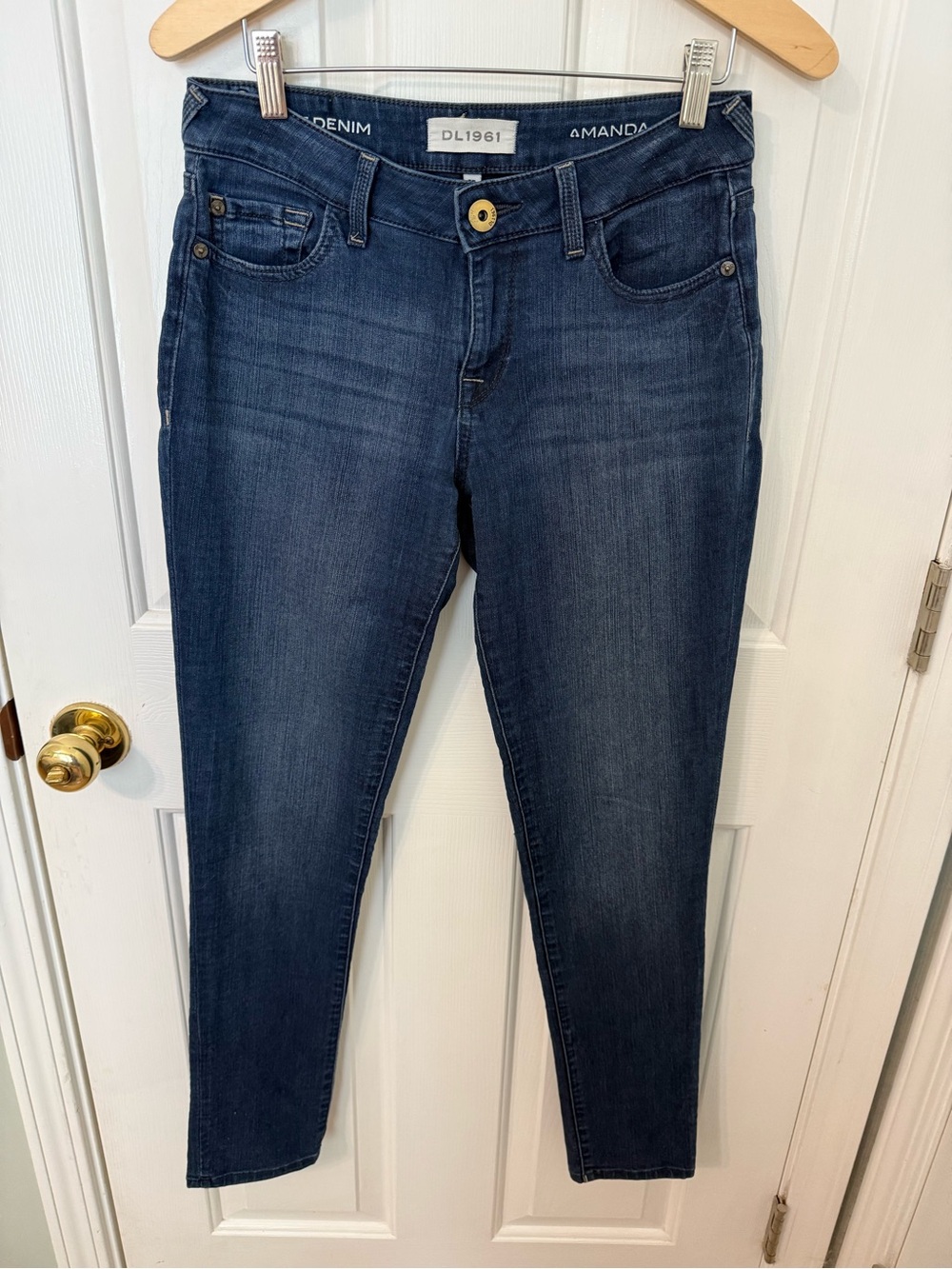 DL1961 Amanda Skinny Jeans Women’s Size 27 Dark Wash Stretch Denim